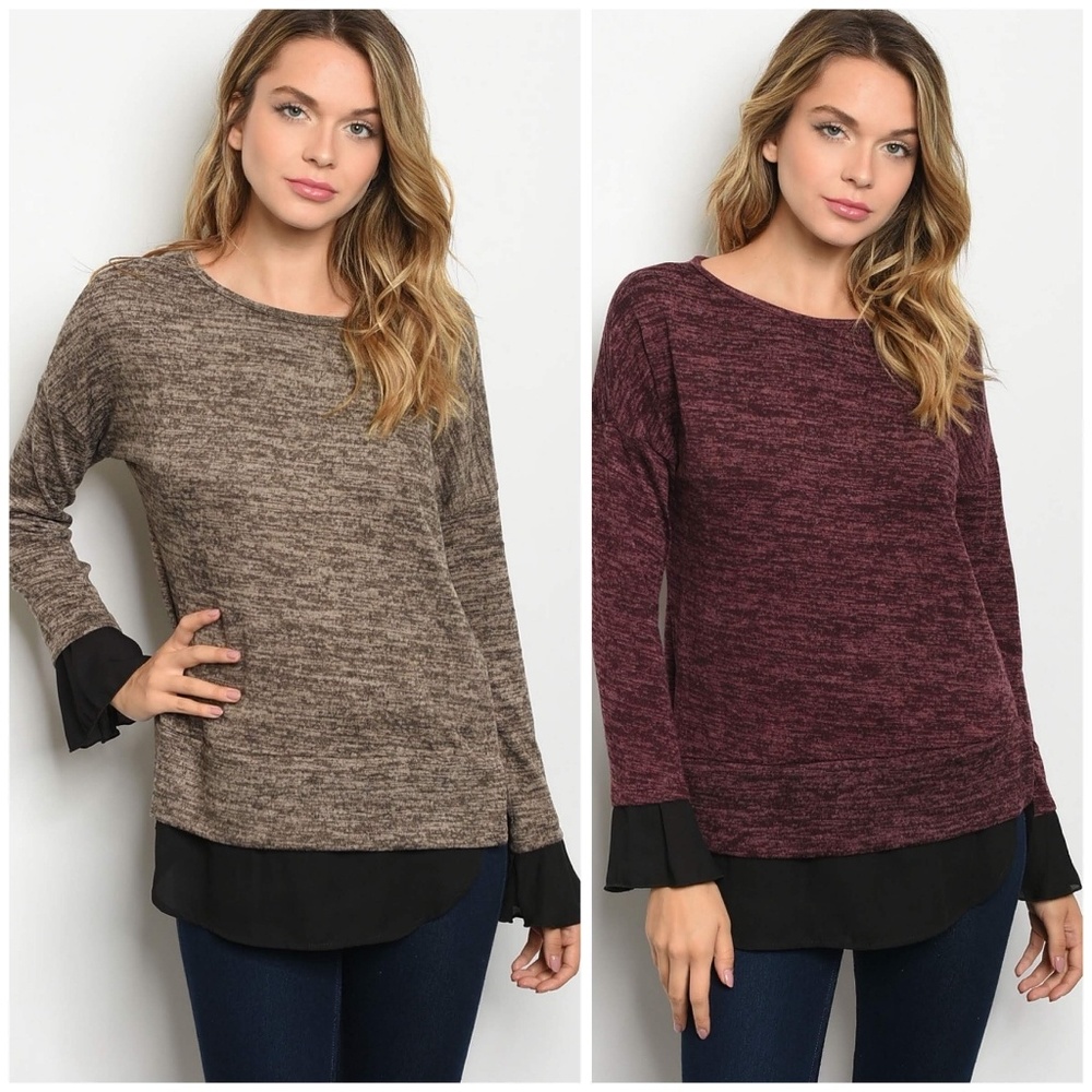 Mocha & Black Sweater